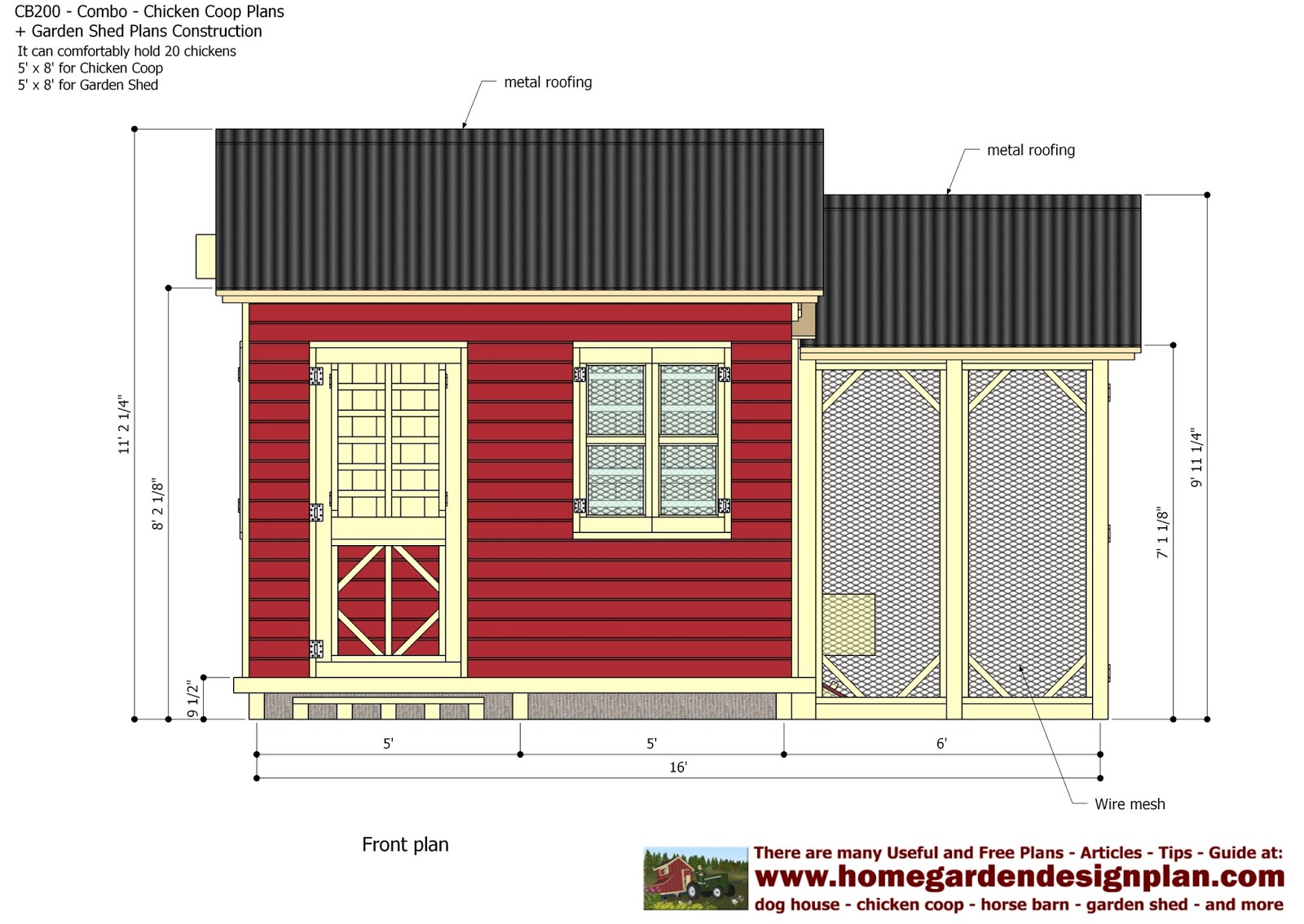 Maje: Chicken coop garden shed plans