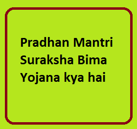 Pradhan Mantri Suraksha Bima Yojana kya hai
