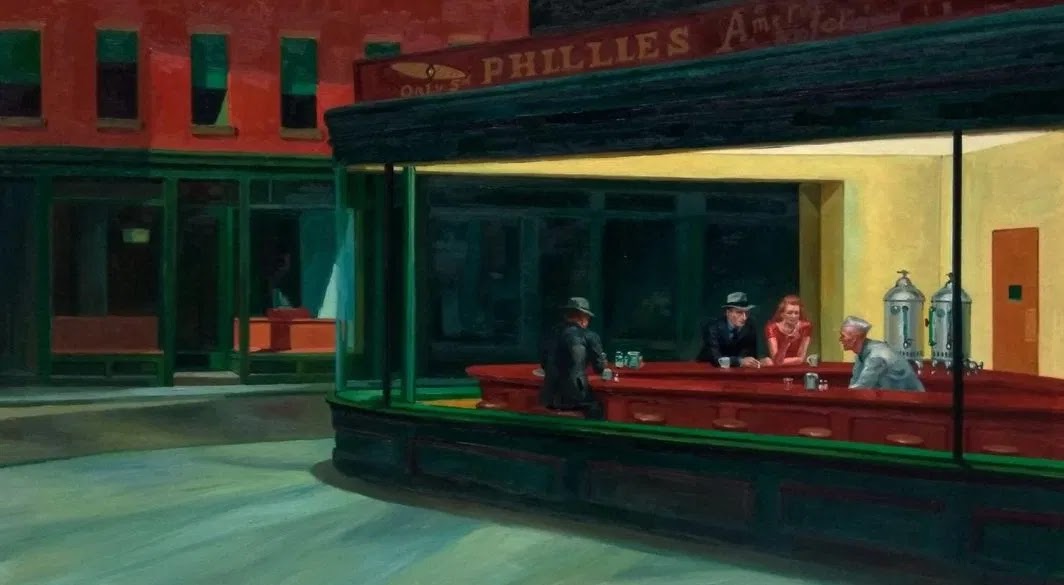 Los halcones nocturnos de Hopper