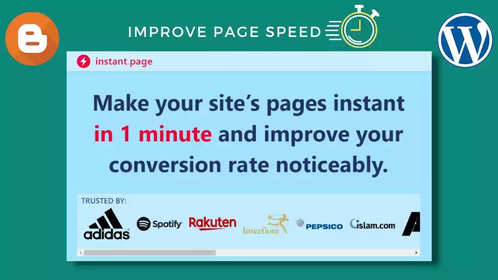 How to use instant.page to prefetch a link (URL) in websites? Load website instantly using instant.page (blogger and wordpress)