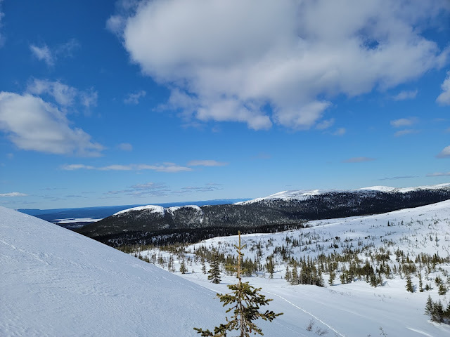 Sentier aux monts Groulx vers le mont Provencher