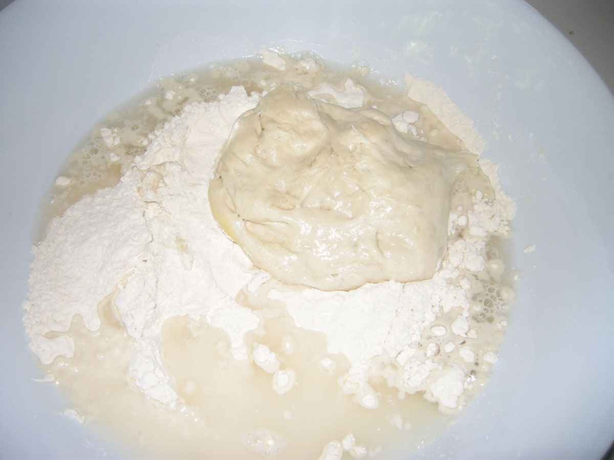 Ms Pink Piglet's World Biga Starter Bread White Loaf Using Biga Dough