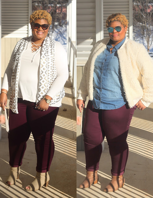 Personal Style | Two Ways to Style Avenue's Comfy Butter Denim Jeans ...