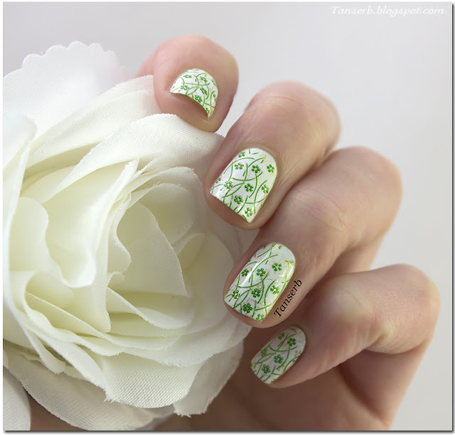 Краска для стемпинга Born Pretty Nail Art Stamping Polish Fluorescent Green Nail Polish № 12 