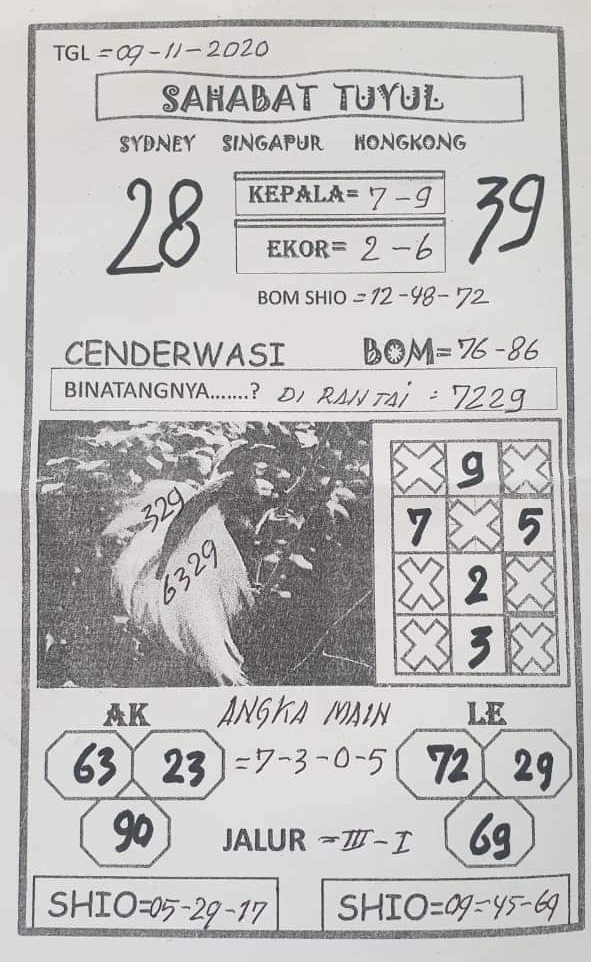 Syair Sgp Senin 9 November 2020 Royal Syair