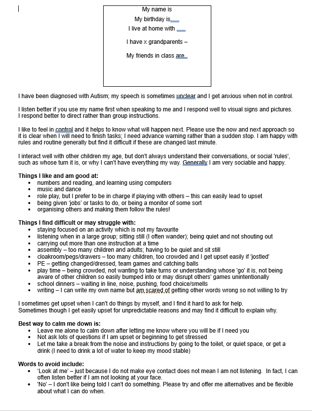 The Planning Step of the EHCP Process The Planning Step of the EHCP Process