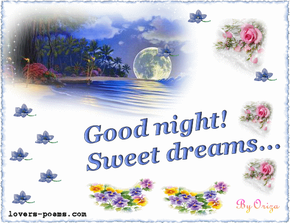 Gifs by Oriza Lover Messages Good Night! Sweet dreams... Smile quotes jpg (592x457)