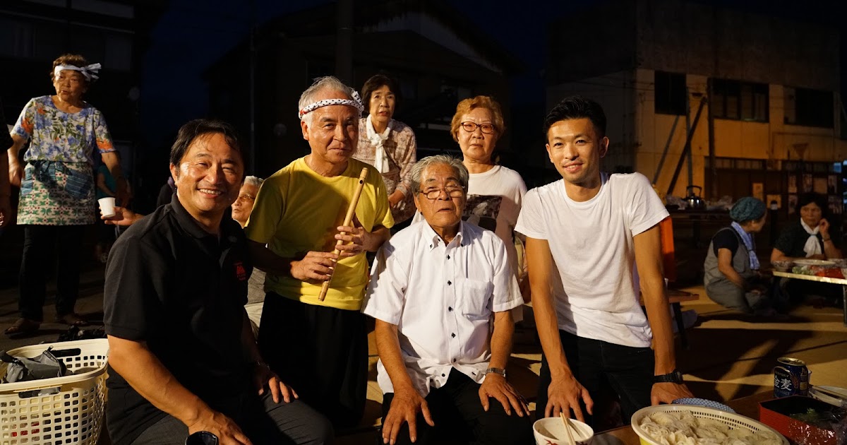 歩く 和納盆踊りへ