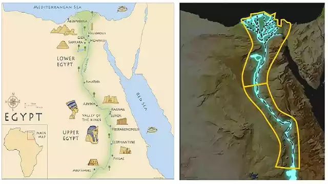 Black Land Egypt Map Ancient Egypt Maps