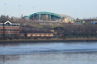 A view of the Arena from over the river Tyne in Gateshead