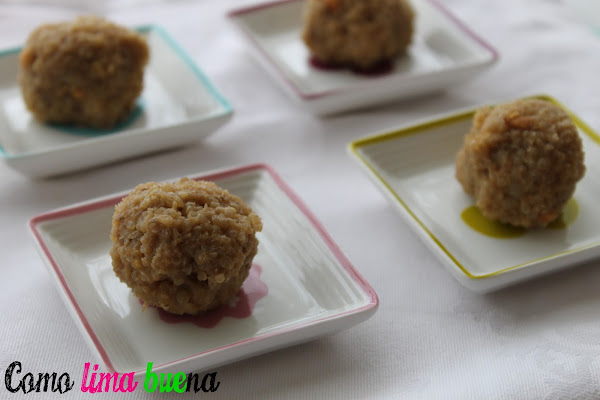 Snacks dulces de quinoa y mantequilla de maní