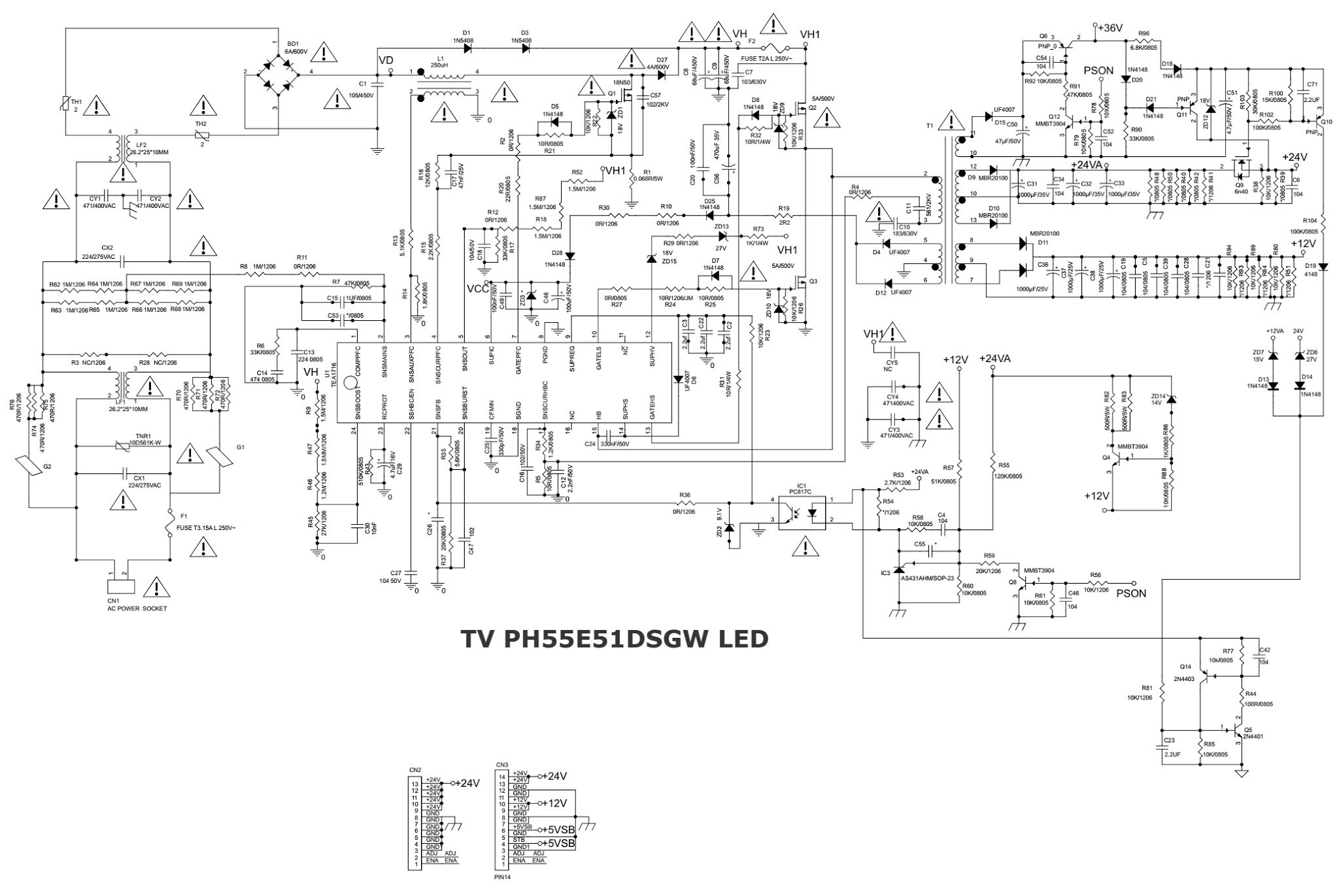 Electronic Inspirations: Elenberg TV 707 circuit diagram (schematic
