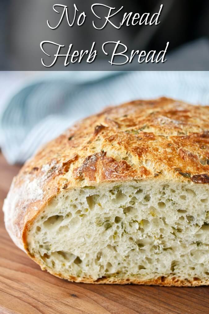 No Knead Herb Bread Karen's Kitchen Stories