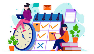 timetable management Vector image about timetable management