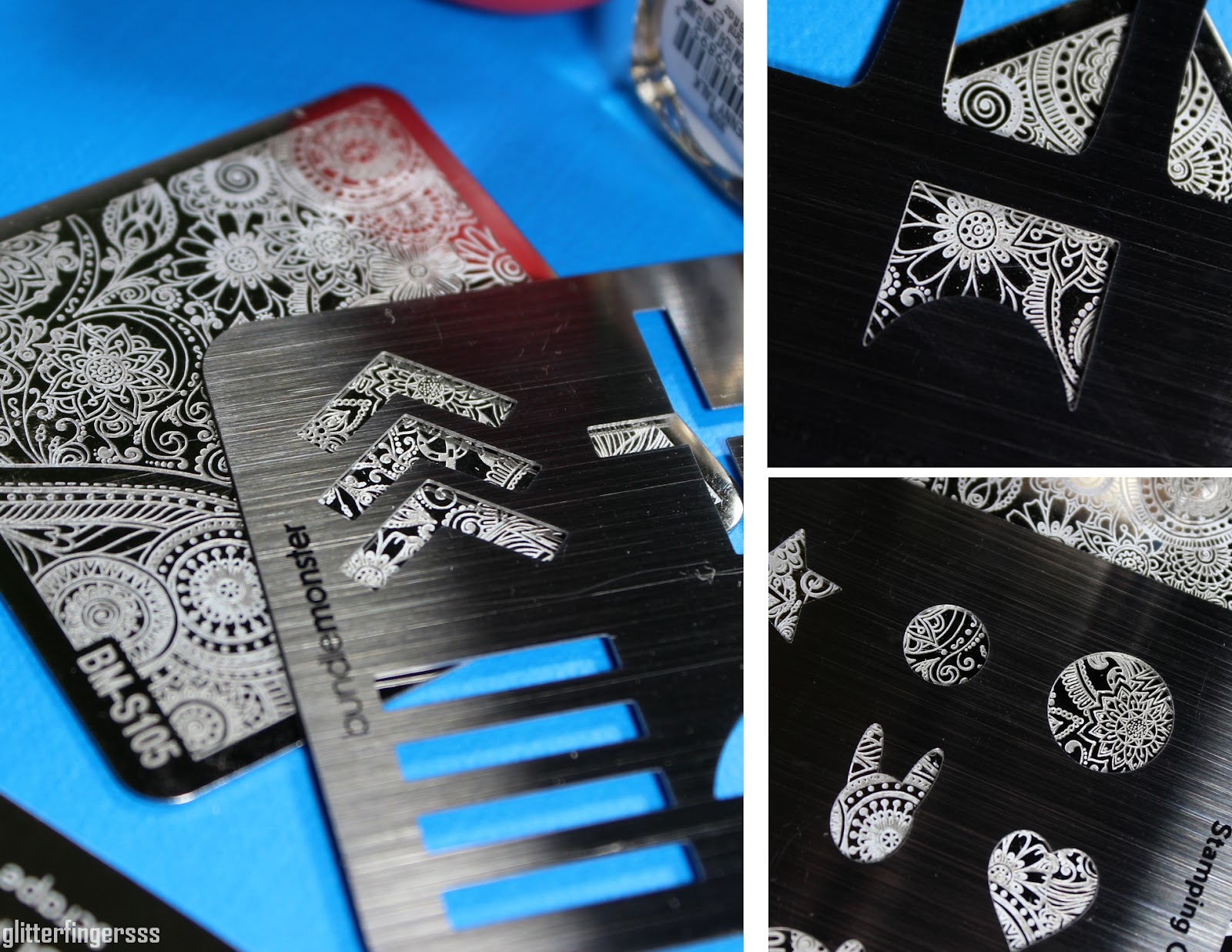 Bundle Monster stamping guides Glitterfingersss in english