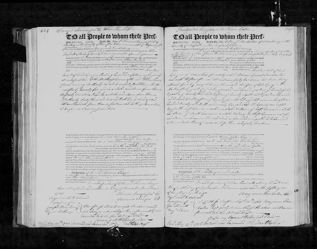 GeneaMusings Amanuensis Monday 1765 Deed of Benjamin Pemberton