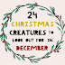 24 Christmas Creatures To Look Out For In December #infographic