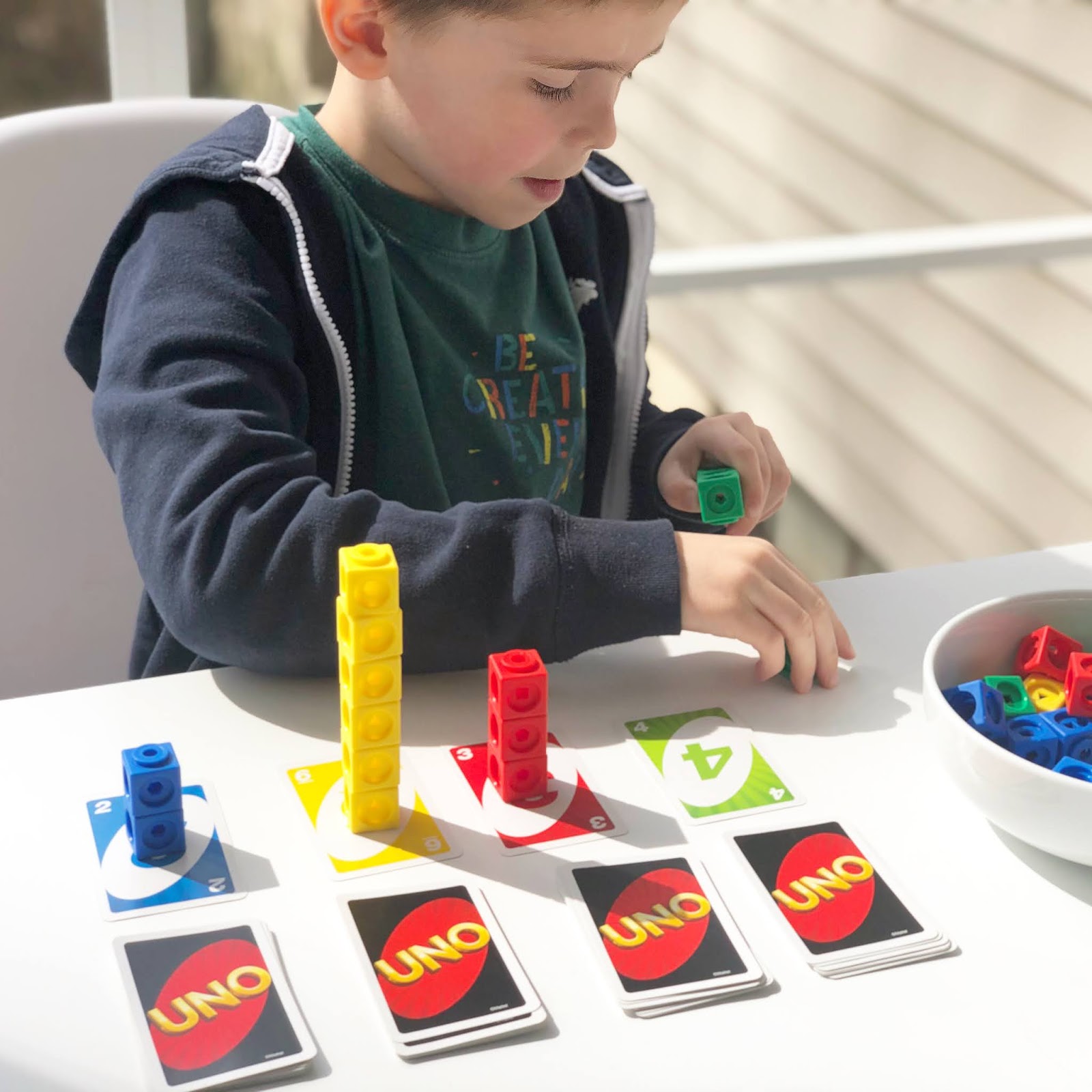Find the Little Mind Simple Math Starters with UNO Cards