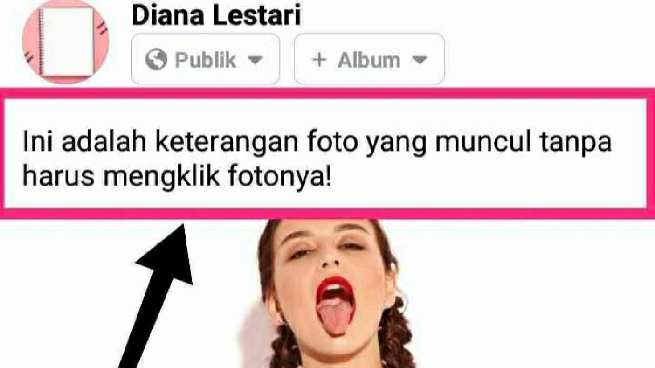 Cara bikin caption di Facebook