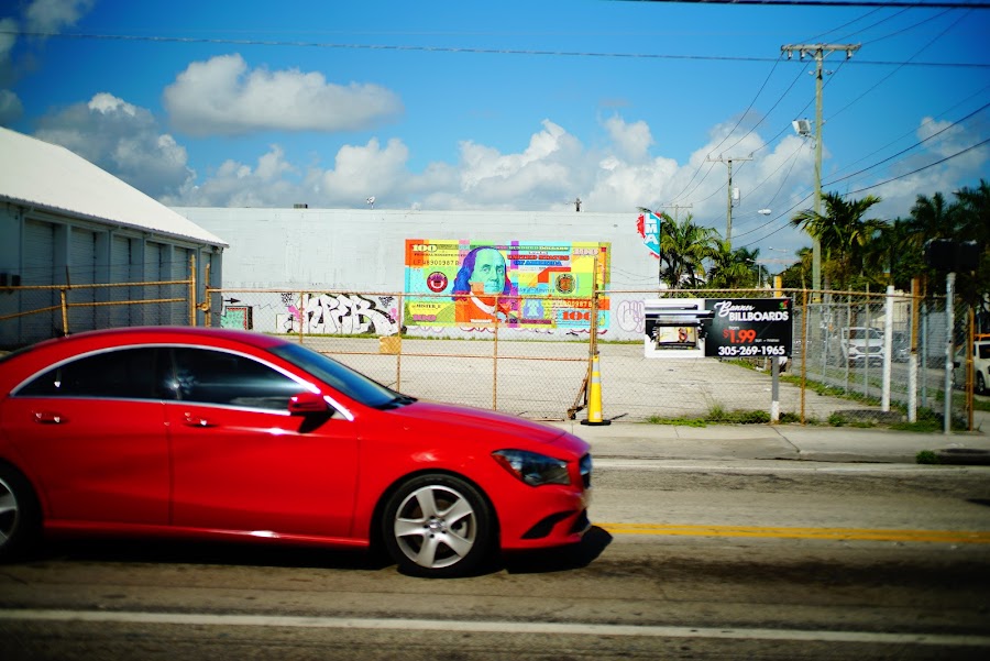 Colorful murals around Wynwood streets, Miami