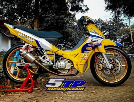 Modifikasi Jupiter Z Warna Kuning Polos, Original, Doff, Metalik, Lemon