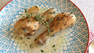 Pollo Asado al Horno con Leche de Coco, Ajo y Tomillo Fresco