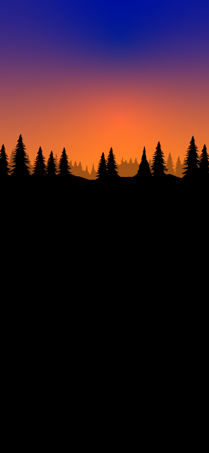 sunset landscape phone wallpaper clean