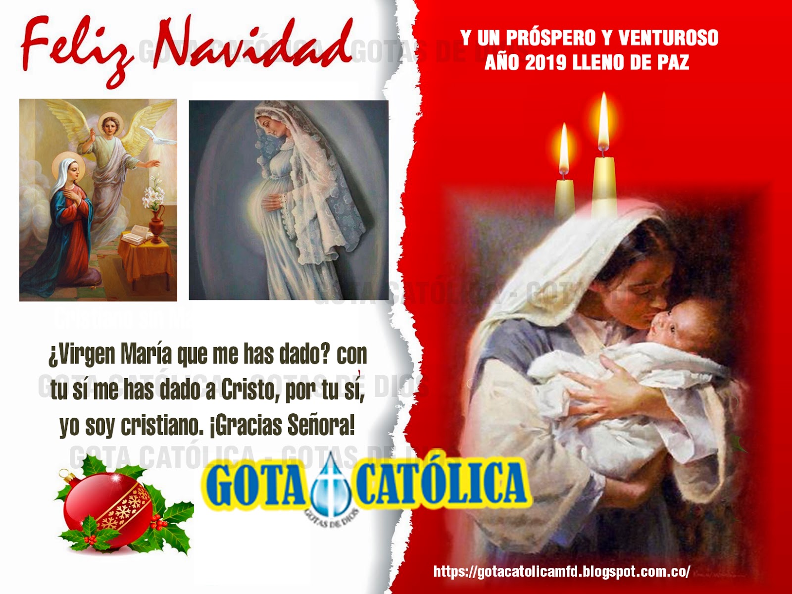 Buenas noches familia: frases mensajes bonitos con im谩genes GOTA Cat贸lica-Gotas de Dios: Te deseo una bella Navidad, esta Noche