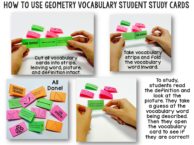 Need some ideas for making mastering geometry vocabulary more fun? Check out four games I play with my students! Flash cards and study ideas included! Your 3rd, 4th, 5th, and 6th grade classroom or home school students are going to LOVE the different activities they can play, and you're going to love that the games teach necessary geometric skills. Great for test prep, review, and much more {third, fourth, fifth, sixth graders - math stations or centers} Need some ideas for making mastering geometry vocabulary more fun? Check out four games I play with my students! Flash cards and study ideas included! Your 3rd, 4th, 5th, and 6th grade classroom or home school students are going to LOVE the different activities they can play, and you're going to love that the games teach necessary geometric skills. Great for test prep, review, and much more {third, fourth, fifth, sixth graders - math stations or centers}