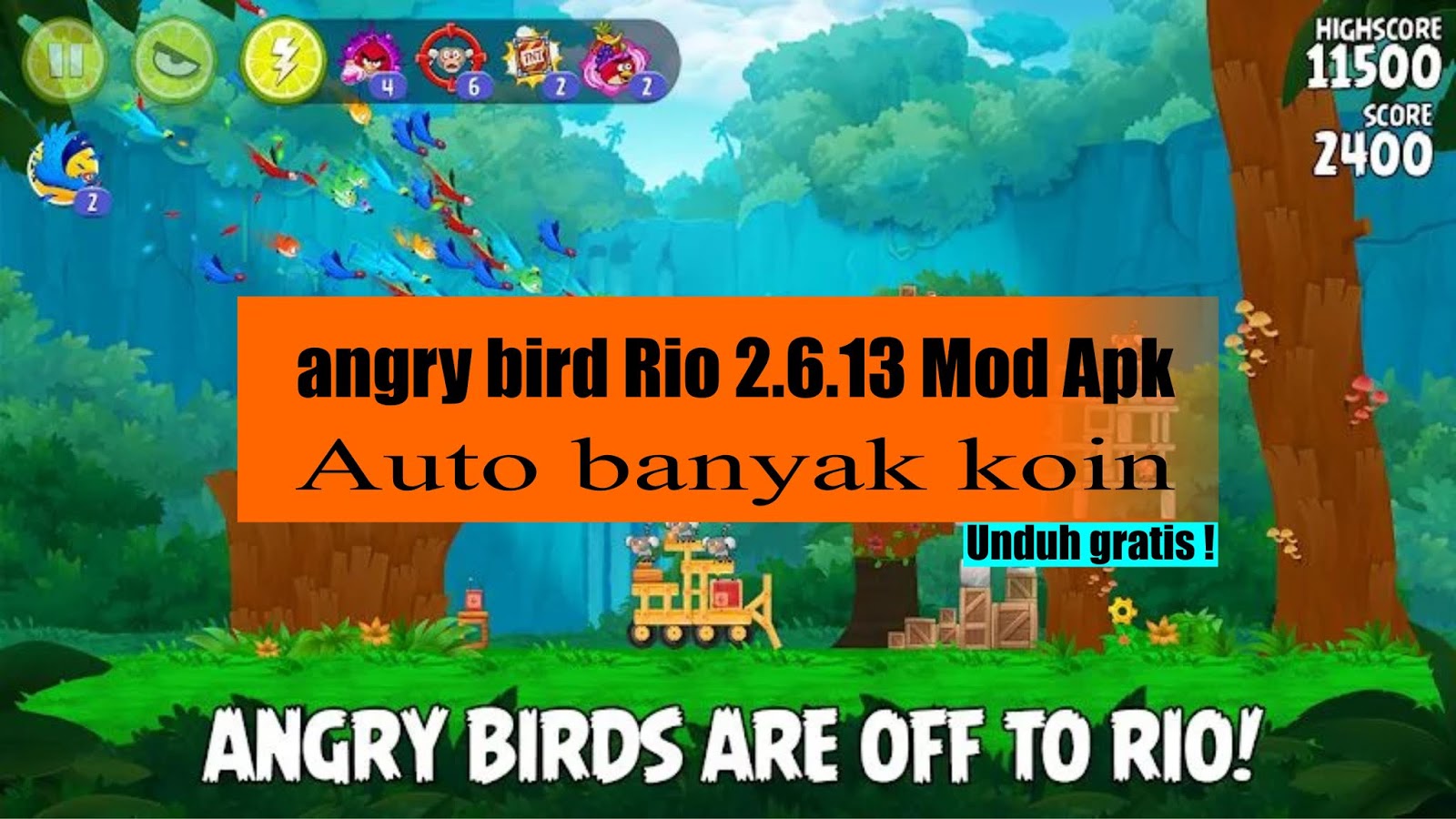 Angry Bird Rio Mod Apk Terbaru 2020 Androidkom