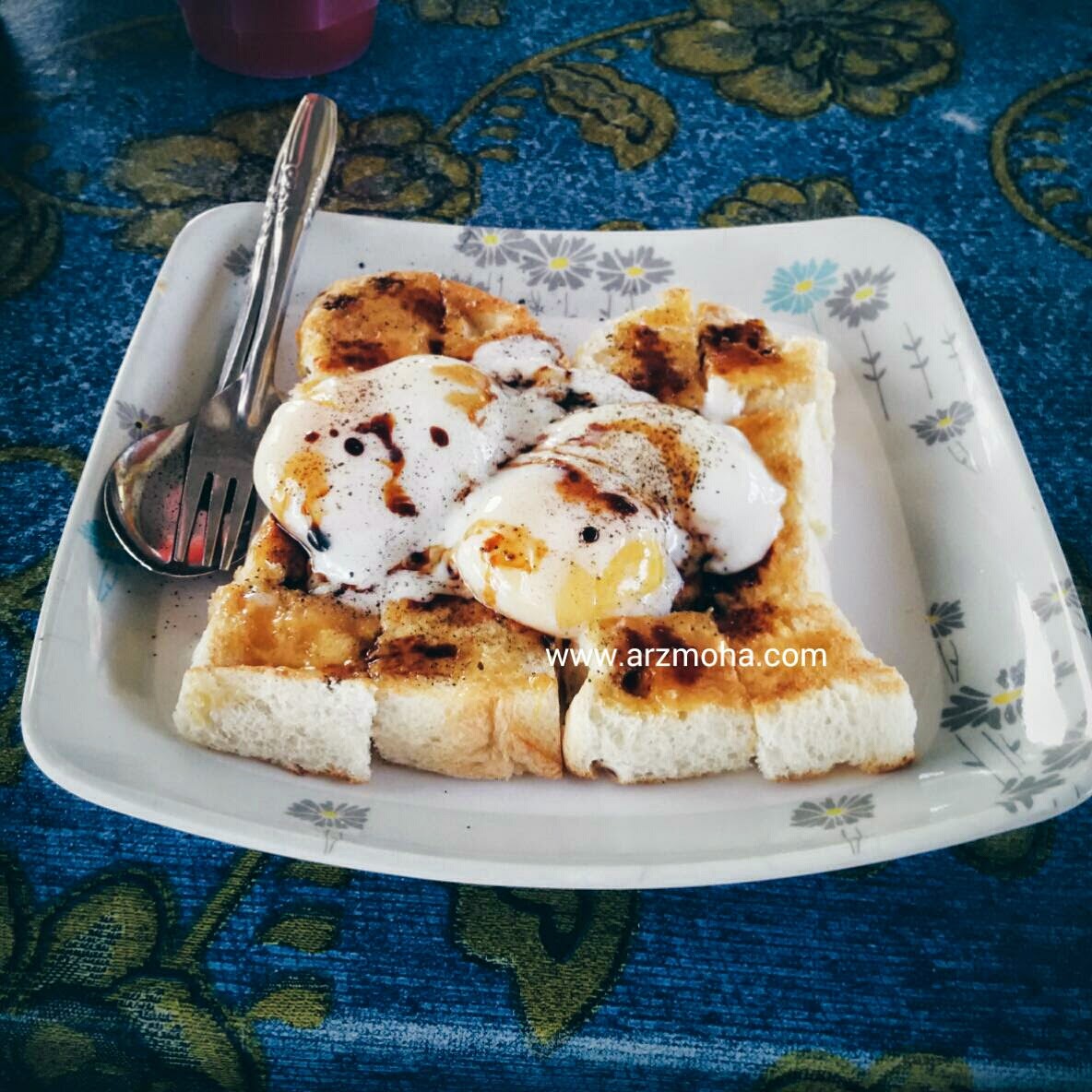 Roti Bakar, telur menari, telur setengah masak, sarapan, Penang, Malaysia, arzmoha, personal Lifestyle, 