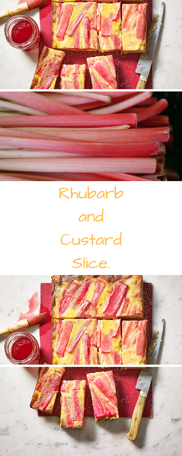 Rhubarb And Custard Slice
