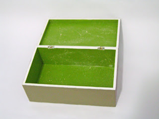 mdf box checkered green