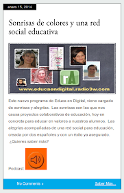 http://educaendigital.radio3w.com/sonrisas-de-colores-y-una-red-social-educativa/