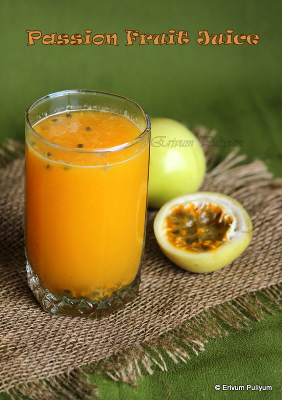 Erivum Puliyum Passion Fruit Juice