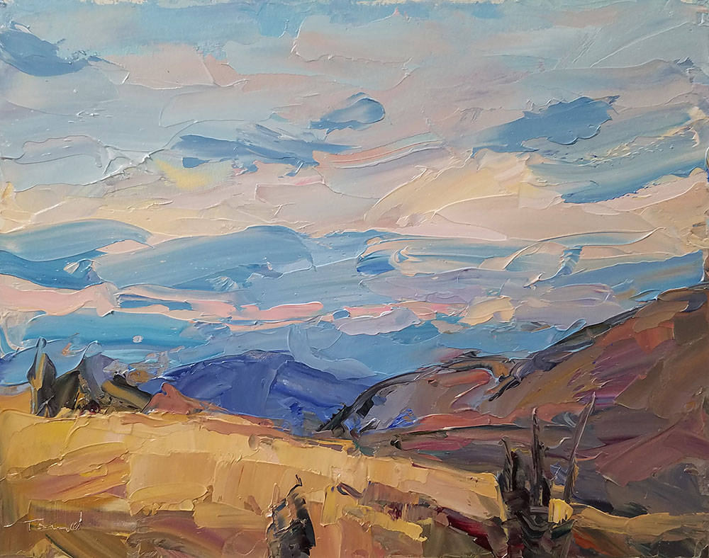 Kathryn Townsend Painting Studio Yakima Hills