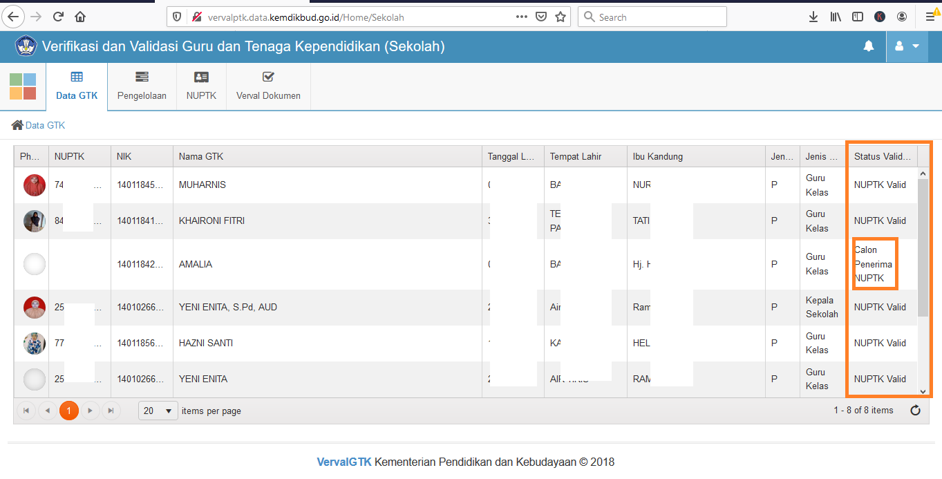 Contoh Format SK GTY dan Penempatan untuk Pengajuan NUPTK