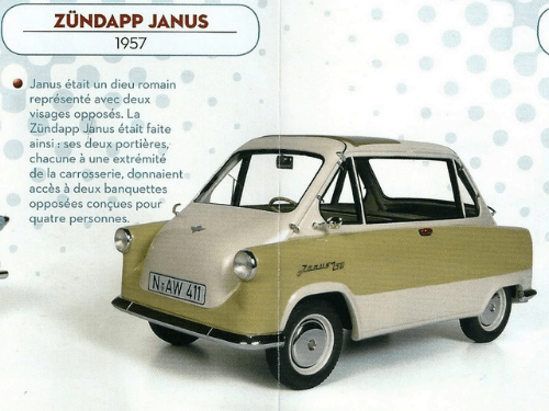 zundapp janus 1:43, altaya micro voitures d'antan, collection micro voitures d'antan