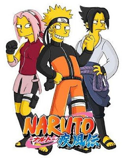 All cast of The Simpsons Family crossover with Naruto  