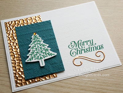 Heart's Delight Cards, Perfectly Plaid, Christmas Card, 2019 Holiday Catalog, Stampin' Up!