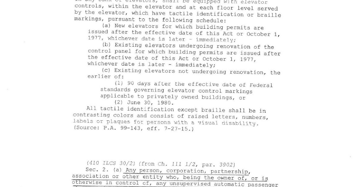 Chicago Elevator Maintenance Colley Elevator ADA Elevator Braille