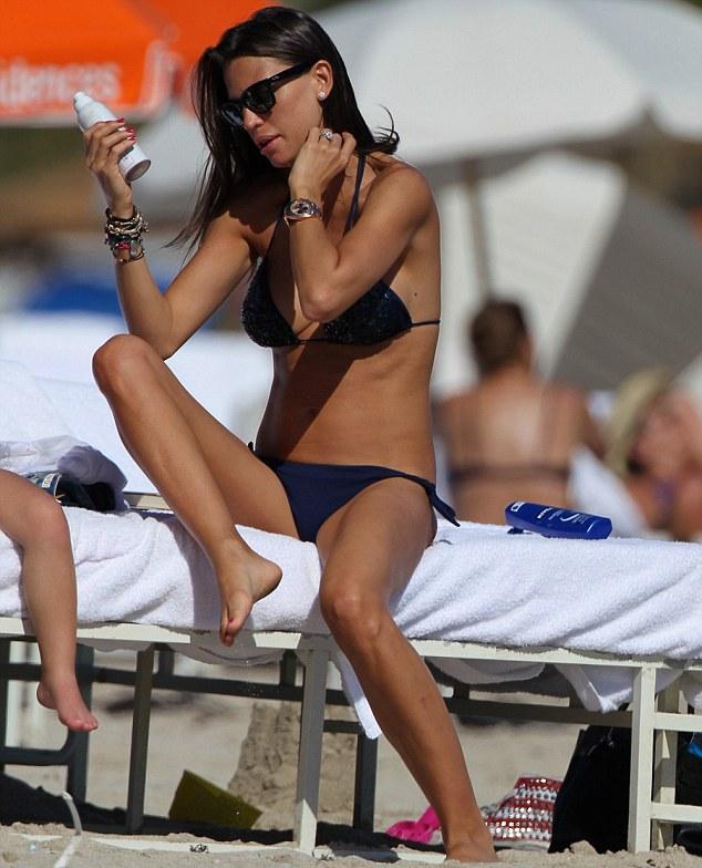 Claudia Galanti in Bikini at Miami Beach