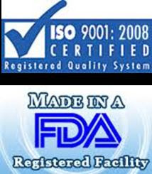ISO Certified & FDA Registered