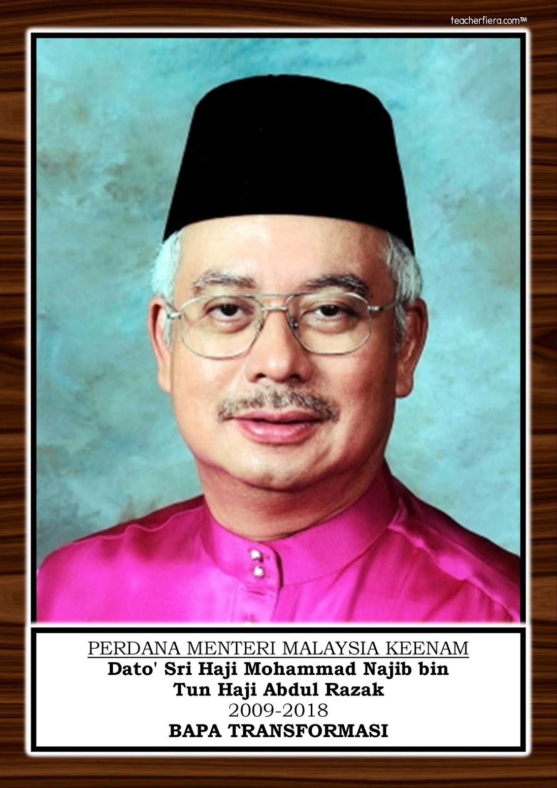 PRIME MINISTERS OF MALAYSIA (ENGLISH & MALAY VERSION)