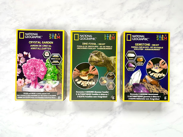 Review: Bandai's National Geographic STEM learning: Dig Kits and Crystal Garden