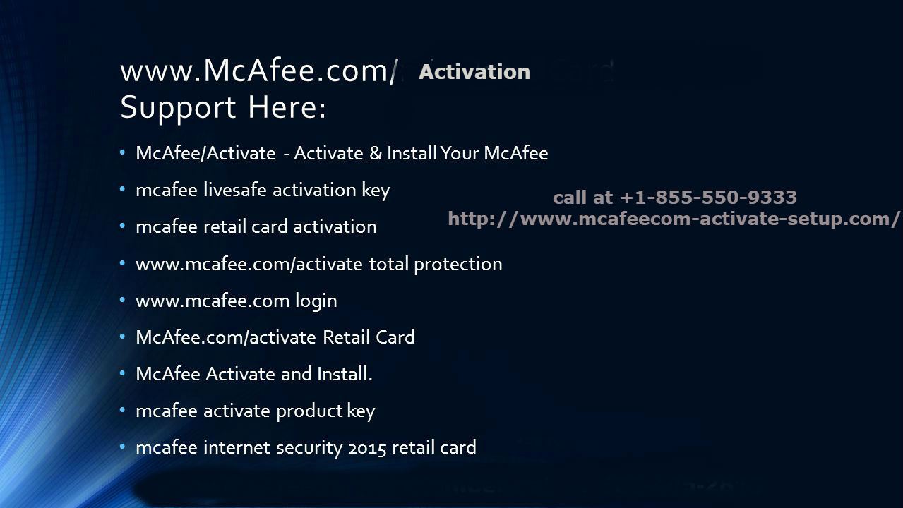 mcafee livesafe internet security activation key
