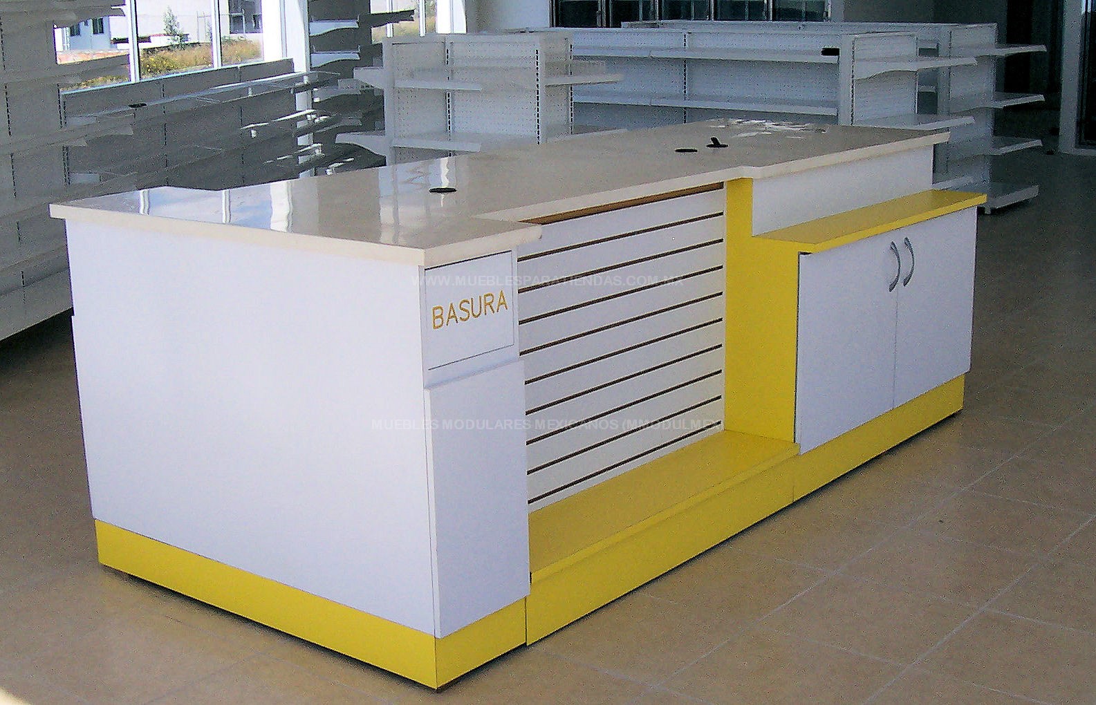 MUEBLES DE OFICINA, MUEBLES DE MADERA, MOBILIARIO DE TIENDAS TIPO OXXO