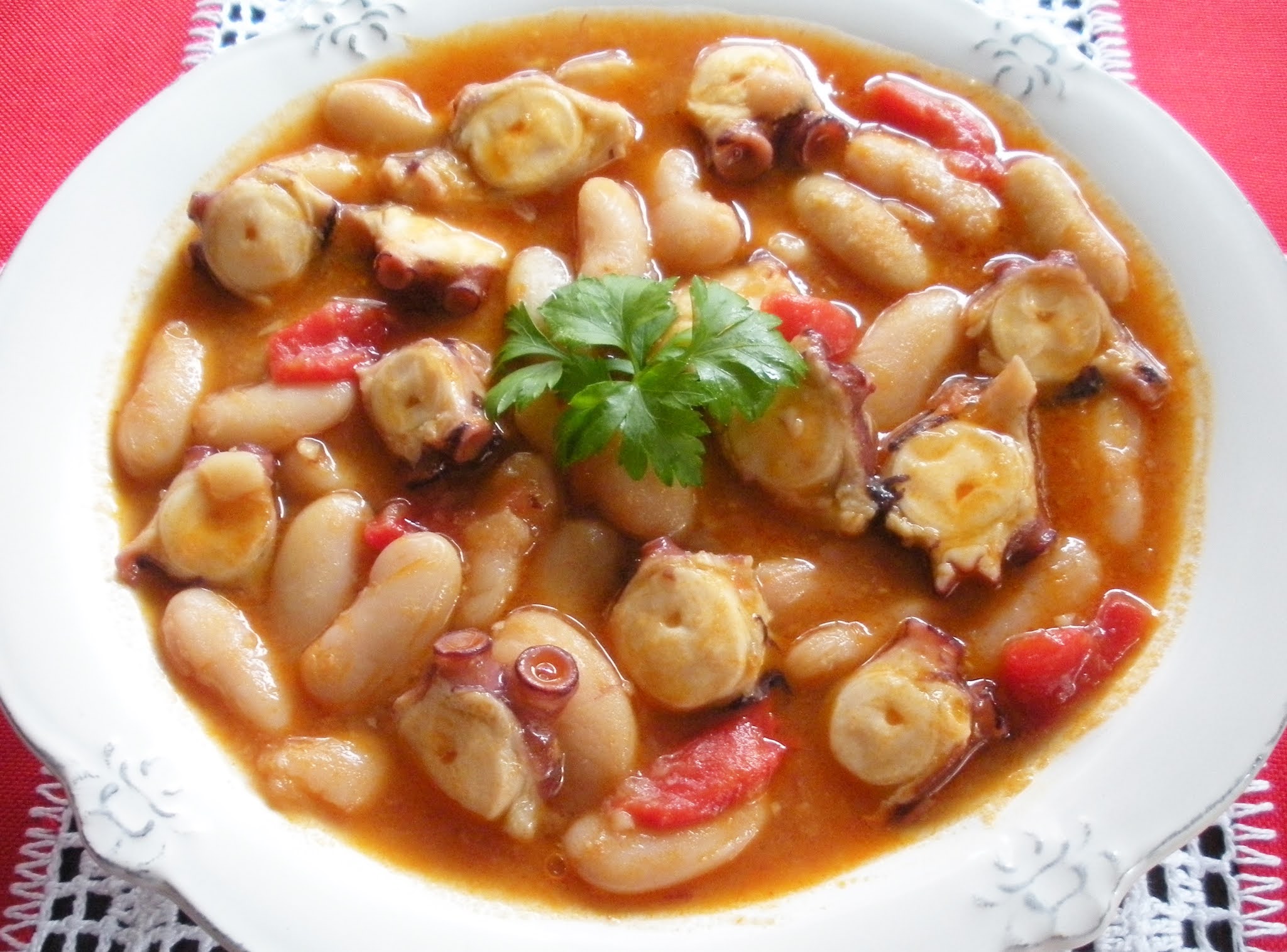 Aquí se cocina Habas con pulpo (Fabas con polbo)