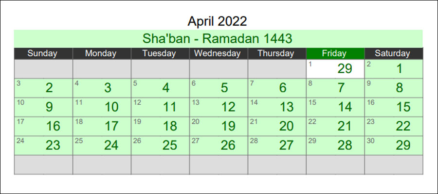 Calendar today hijri Hijri Calendar