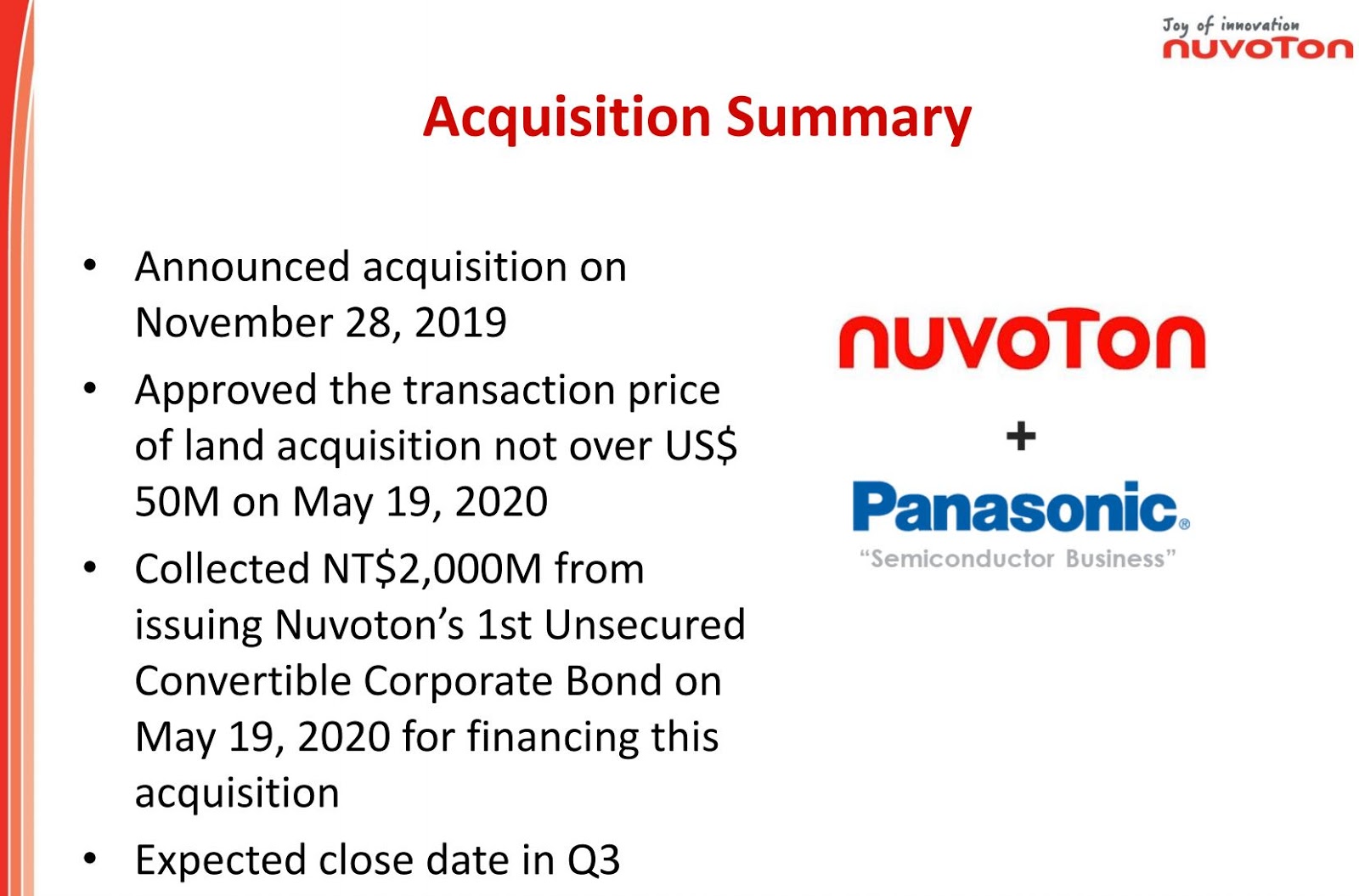 Image Sensors World: Nuvoton Officially Becomes Image Sensor Maker